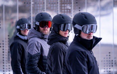 Nuestros cascos para nieve te brindan protección
